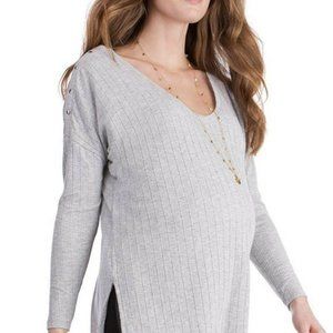 Seraphine Ribbed Jersey Nursing Top M